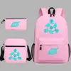 Nuevo Elfo Baokemeng Pokémon Juego Periférico Mochila Bolsa de Almuerzo Estuche Tres Piezas Mochila Escolar Luminosa