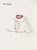Ropa para Niños Youbao Nueva Camiseta de Manga Larga para Niñas Estampada para Primavera y Otoño, Camiseta Interior para Niños Pequeños, Top Interior para Bebé