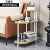Mesa de centro moderna minimalista para uso doméstico, pequena mesa de chá redonda para varanda, móvel com rodas, adequada para armazenamento de sofá e quarto