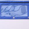 Estojo de Lápis com Zíper Único e Três Furos Bolsa Transparente de PVC para Arquivo com Fichário Removível B5 Bolsa de Arquivo de Tecido Oxford com Três Furos