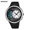 Popular Reloj Electrónico Sanda con Doble Zona Horaria, Multifunción, Pantalla Dual, Reloj para Estudiantes con Luz Nocturna, Resistente al Agua 50m para Natación, Reloj Deportivo