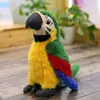 Atacado simulação Arara pássaro boneca brinquedo de pelúcia ornamentos boneca Dia das Crianças presente de aniversário para meninas