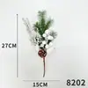 Ginkgo de Natal pinha arranjo de flores de corte decorações de Natal decoração de árvore de Natal ornamentos de arranjo de flores de corte flores artificiais