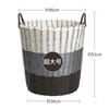 Cesta de Almacenamiento para Ropa Sucia de Tubo Grueso de Lujo Ligero Cesta de Lavandería de Ratán Cubo Cesta de Juguetes Marco de Ropa para Almacenar Velas Zhao