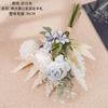 Ceremonia de boda Mu té de diente de león rosa flor artificial hecha a mano decoración ramo para sostener flores decoración de pared rosa CF01305