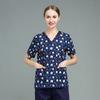 Ropa de lavado a mano, ropa quirúrgica estampada de manga corta para médicos, ropa de trabajo para salón de belleza oral para mujeres, ropa de algodón para cepillos de manos de hospital para mascotas para hombres