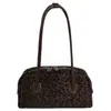 Bolso Boston de Mano con Estampado de Leopardo Retro para Mujer Otoño 2025 Nuevo de Alta Gama Lujo Accesible Elegante Versátil Bolso de Hombro