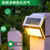 Lámpara de Pared LED Solar Nueva Transfronteriza Impermeable para Exteriores de Acero Inoxidable Lámpara para Escalones Barandilla de Patio Pasarela Lámpara para Escaleras