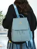 Mochila Simples de Viagem, Mochila Escolar para Estudantes, Mochila para Meninas do Ensino Fundamental e Médio, Mochila Feminina Versátil Casual de Cor Sólida