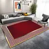 Tapete para Sala de Estar de Luxo Leve e de Alta Qualidade, Tapete Grande para Cobertura Total de Sofá e Mesa de Centro, Tapete Doméstico de Veludo Cristal Resistente a Manchas