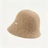 Nuevo sombrero de pescador de lana para otoño e invierno para mujer, versión coreana, versátil, adelgazante, cálido, moderno, sombrero estilo Chanel