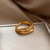 Anel Aberto de Zircônia Vintage, Estilo de Nicho de Alto Padrão, Anel para o Dedo Indicador, Acessório Moderno e Versátil para Uso Diário