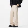 Pantalones casuales de alta gama, fluidos, estilo 'old money' para hombre, colección otoño e invierno 2026, pants deportivos rectos holgados, tendencia al por mayor