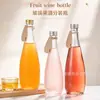 Garrafa de Vinho de Frutas Espessa Nova Garrafa de Vidro Transparente Garrafa de Bebida Alcoólica Garrafa de Bebida Garrafa de Vidro de Vinho de Frutas Venda por Atacado