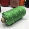 Lujo Ligero Algodón de Seda Perlas Encaje No. 6 Grueso Verano Ganchillo Lana Tejido a Mano Aguja