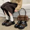 Mocasines de estampado de leopardo para mujer, zapatos versátiles de otoño, estilo slip-on, suela gruesa, nuevo estilo británico, 2026, con detalle de hebilla de cinturón