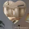Pegatina de pared de espejo acrílico PS, espejo de cuerpo entero autoadhesivo para baño y dormitorio, no requiere taladro, espejo suave