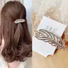 2024 Grampo de Cabelo de Liga com Strass Franja Lateral Presilha de Mola Estilo Coreano Clipe Superior Feminino Acessório de Cabelo Laço Fresco e Doce