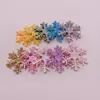 Material de parche de copo de nieve DIY, joyería creativa de polvo de oro, horquilla para niños, material de decoración, lote de suministro de comercio exterior de Amazon