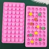 Castelo de Açúcar Silicone 50 Redondo Estrela de Cinco Pontas Chocolate Inserção Vela Gota de Açúcar Cola Forma de Bolo Forma de Pudim de Gelatina