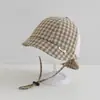 Sombrero de Bebé Verano Delgado Protección Solar Sombrero de Sol para Hombres y Mujeres Lindo Cuadros Malla Transpirable Sombrero de Pescador Sombrero de Cubo para Bebé
