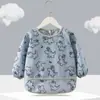 Batas Exteriores para Bebés Niñas, Baberos Infantiles para Comer, Bolsillos para Arroz de Bebé, Delantales Tipo Falda de Princesa Impermeables y Anti-Manchas y Ropa Protectora