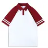 Camisa Polo Ropa de Trabajo Camiseta Personalizada Algodón Puro Cuello de Solapa Doble Manga Corta Ropa de Clase de Formulación Cultura de Ropa de Trabajo Camiseta Estampar Logo