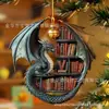 Nueva ventana acrílica de decoración acrílica para libros Gray Dragon Read transfronteriza