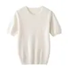 Suéter Tricot Feminino Básico de Outono Início, Gola Redonda, Cor Sólida, Manga Bufante, Caimento Solto, Emagrecedor, Para o Trabalho, Caxemira