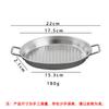 Chapa para Churrasco ao Ar Livre Chapa para Churrasco Panela para Churrasco Coreano Acampamento Doméstico Aço Inoxidável Fogão de Indução Uso Duplo Panela para Churrasco Coreano
