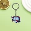 Serie de hockey sobre hielo llavero creativo Dunhuang PVC pegamento suave DIY decorativo llavero para mochila escolar llavero de coche de moda