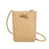 Bolso cruzado de hombro tejido de alta gama para mujer, transfronterizo, nuevo para otoño 2026, versátil, mini bolsa compacta y ligera para teléfono