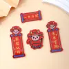 Ímãs de Geladeira Criativos Estilo Chinês Acrílico Couplets Ímãs de Geladeira Magnéticos com Bênçãos Festivas Pequenos Presentes