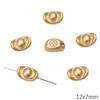 Colgante de Gota Dorado Arena de Cobre Año Nuevo Pulsera de Cuentas Tejida a Mano Accesorios para Collares Cuentas
