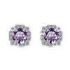 Pendientes Coloridos de Moissanita para Nuevo Producto Transfronterizo, Joyería de Moda Cuadrada Estilo Hairei, Pendientes de Plata de Ley S925, Venta al por Mayor desde el Fabricante