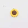 Flor de Color Resina Cactus Aguacate Zanahoria Colgante DIY Pendientes Hechos a Mano Llavero Accesorios Colgante
