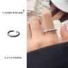 Personalidad Lan Zhi Retro Piel de Serpiente Joyería de Plata Tailandesa Personalidad para Hombre Combinación con Todo Abierto Neutro Anillo de Plata Esterlina 925 Simple para Mujer
