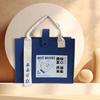 Bolsa Tote de Feltro Personalizada Grande Capacidade Bolsa de Presente Bolsa Tote Logo Desenho Animado Acompanhamento Presente Retorno Saco de Armazenamento