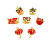 Bolsa de la Suerte Danza del León de Cuentas DIY Chapado en Oro Pez Riqueza Gato de la Fortuna Linterna de Monedas Pulsera Accesorios de Joyería Colgante de la Fortuna