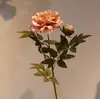 Flor de Peônia Simulada Alta Simulação Decoração Transfronteiriça Flor Artificial Salão de Casamento Arranjo de Flores de Casamento Decoração de Casa Flor Artificial Atacado