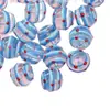 Direto da fábrica 12mm contas de vidro pintadas à mão ao redor de manchas de seda artesanal multicolorido gotas de óleo de vidro acessórios para joias DIY