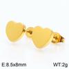 Europeu e Americano INS moda 18K banhado a ouro brincos de aço inoxidável das mulheres em forma de coração design versátil brincos jóias