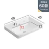 Gabinete de Baño Cerámico de Pared con Cubierta Semi-Empotrada, Lavabo Único Integrado con Placa de Roca para Lavado de Baño y Lavado de Manos