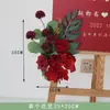 Nuevo Estilo Chino Señal de Agua Artificial Juego Completo de Trípode Floral Bolsa de Papel Combinación de Flores Celebración de Inauguración de Exposición Metabo