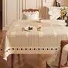 Mantel Retro Impermeable y a Prueba de Aceite Mantel que No Necesita Lavado Nuevo Estilo 2025 Lujo Ligero Gama Alta Mantel para Mesa de Café Mantel Rectangular