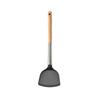 Utensílios de cozinha de silicone antiaderente com cabo de carvalho, espátula de cozinha, utensílios de cozinha, espátula para fritar, colher de sopa, conjuntos de cozinha