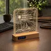 Regalos de Aniversario Corporativo para Empresas, Relojes Personalizados para Reuniones Anuales, Luces de Noche de Acrílico, Recuerdos, Adornos Personalizados para Escritorio