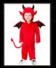 Fantasia Infantil de Halloween Diabinho Fofo Morcego Roupas de Show Meninos e Meninas Cosplay Roupa de Vampiro