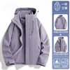 Chaqueta Tres en Uno de Plumas al por Mayor, Cálida y Cortavientos de Invierno, Chaqueta Casual para Exteriores para Hombres y Mujeres, Logo Personalizado