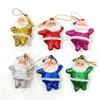 Decorações de Natal Laço de sino Papai Noel Topo de árvore de pinheiro Estrela Enfeites de árvore de Natal Enfeites de Natal
